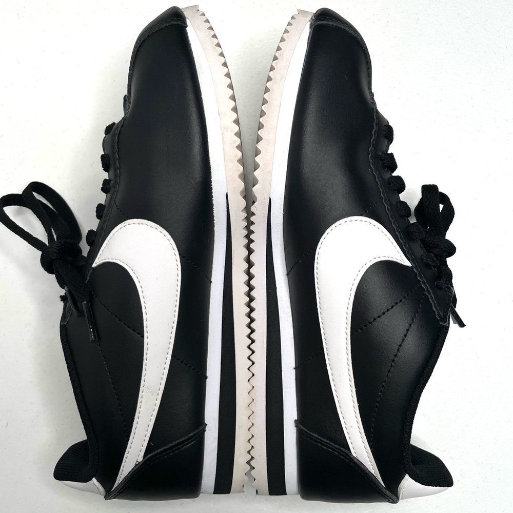 Nike Women’s Cortez Black & White Sneakers - Picture 7 of 14